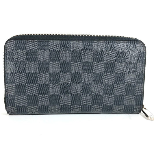 LOUIS VUITTON Long Wallet Purse N60111 Damier Grafitto Canvas black Damier Grafitte Zippy Organizer