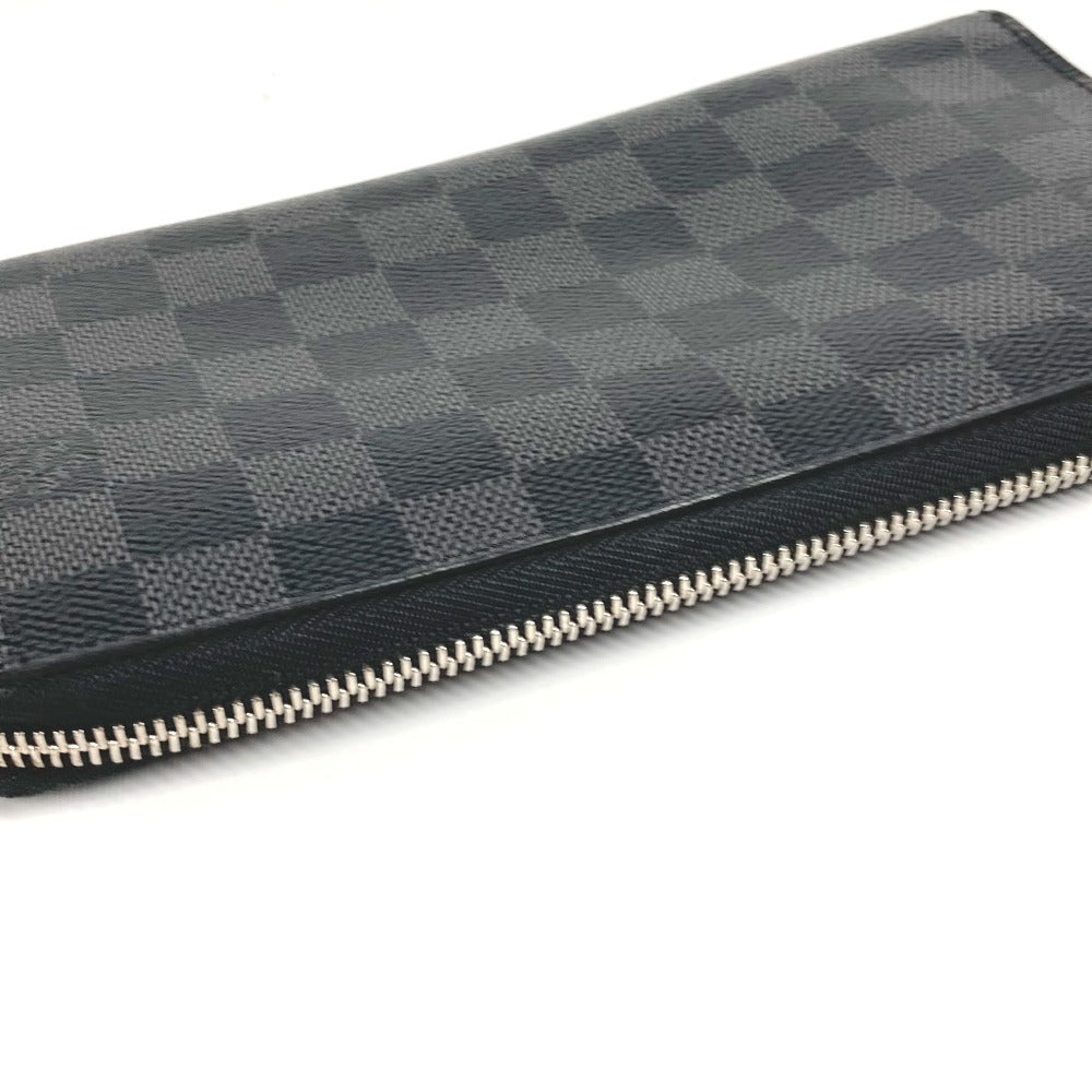 LOUIS VUITTON Long Wallet Purse N60111 Damier Grafitto Canvas black Damier Grafitte Zippy Organizer