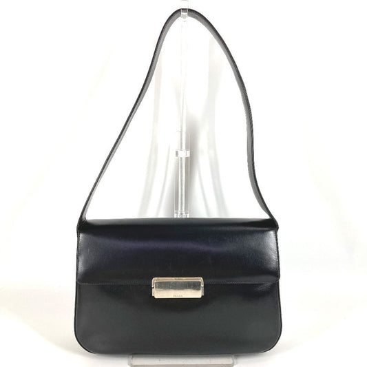 PRADA Shoulder Bag B7470 leather black logo