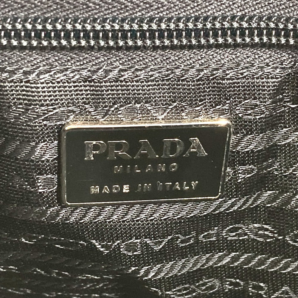 PRADA Shoulder Bag B7470 leather black logo