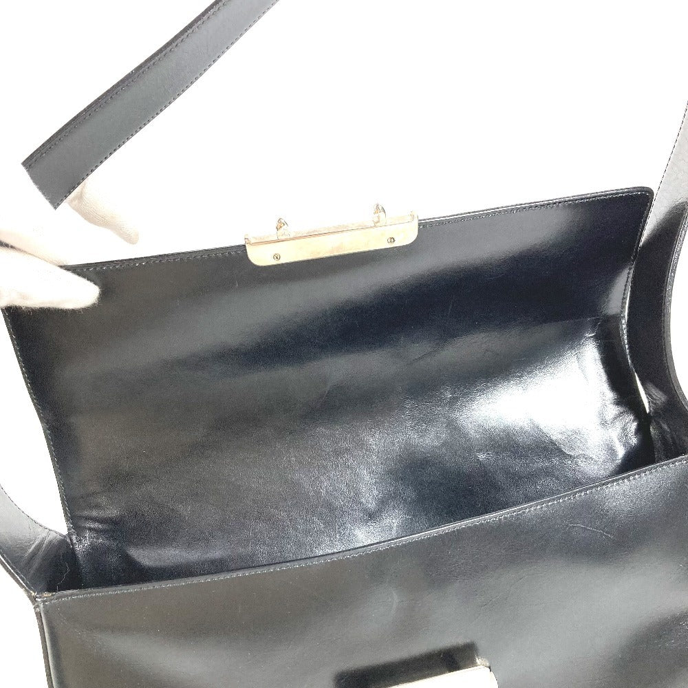 PRADA Shoulder Bag B7470 leather black logo