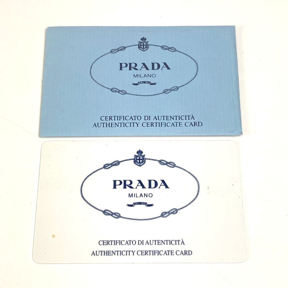PRADA Shoulder Bag B7470 leather black logo