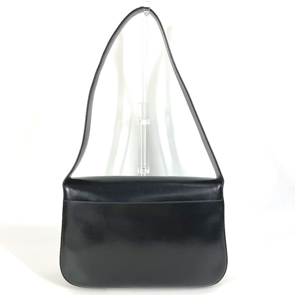 PRADA Shoulder Bag B7470 leather black logo