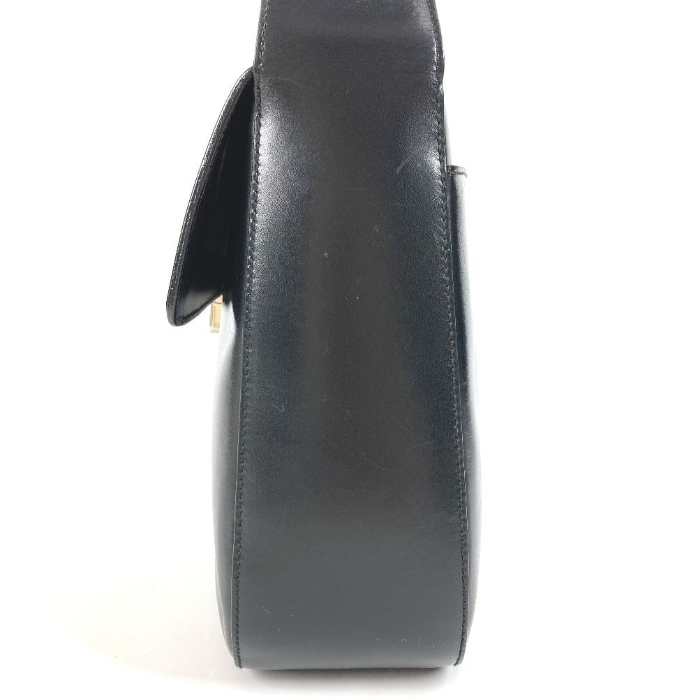 PRADA Shoulder Bag B7470 leather black logo