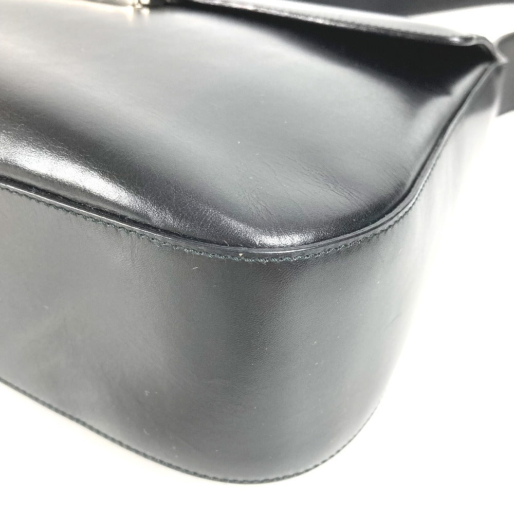 PRADA Shoulder Bag B7470 leather black logo