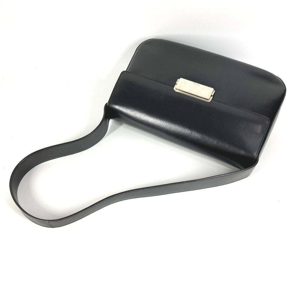PRADA Shoulder Bag B7470 leather black logo