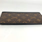 LOUIS VUITTON Long Wallet Purse M93800 Monogram Macassar canvas, leather black Monogram macacer Portefeuille Tanon