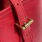 LOUIS VUITTON Shoulder Bag M5899E Epi Leather Red Epi Petit BucketPM Women Used Authentic