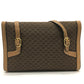 GUCCI Shoulder Bag 067 GG canvas / leather Brown Micro GG Old Gucci Women Used Authentic
