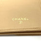 CHANEL Long Wallet Purse A20905 leather beige CC COCO Mark W Hook Wallet  Women Used Authentic