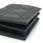 Dior Folded wallet S0178SLOI leather black Lady Dior Mini wallet