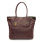 PRADA Tote Bag BR4354 Leather / nylon purple With logo Semi-Shoulder Women Used Authentic