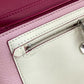 GIVENCHY Shoulder Bag leather Pink x White flap duet Women Used Authentic