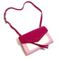 GIVENCHY Shoulder Bag leather Pink x White flap duet Women Used Authentic