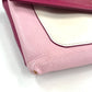 GIVENCHY Shoulder Bag leather Pink x White flap duet Women Used Authentic