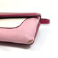 GIVENCHY Shoulder Bag leather Pink x White flap duet Women Used Authentic
