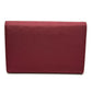 PRADA Trifold wallet Nylon, Saffiano Leather wine-red Triangle logo