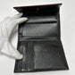 PRADA Trifold wallet Nylon, Saffiano Leather wine-red Triangle logo