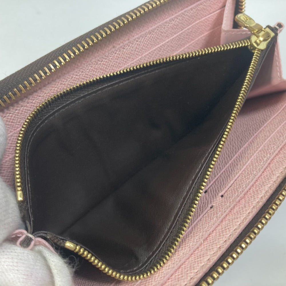 LOUIS VUITTON Long Wallet Purse M61298 Monogram canvas pink Monogram Portefeuille Clemence Women Used Authentic