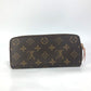 LOUIS VUITTON Long Wallet Purse M61298 Monogram canvas pink Monogram Portefeuille Clemence Women Used Authentic