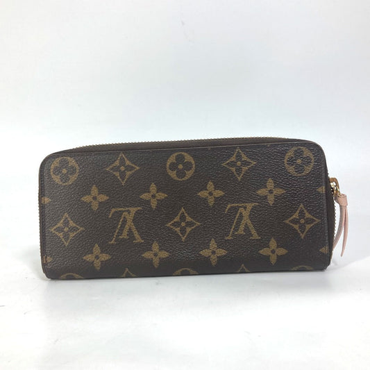 LOUIS VUITTON Long Wallet Purse M61298 Monogram canvas pink Monogram Portefeuille Clemence Women Used Authentic