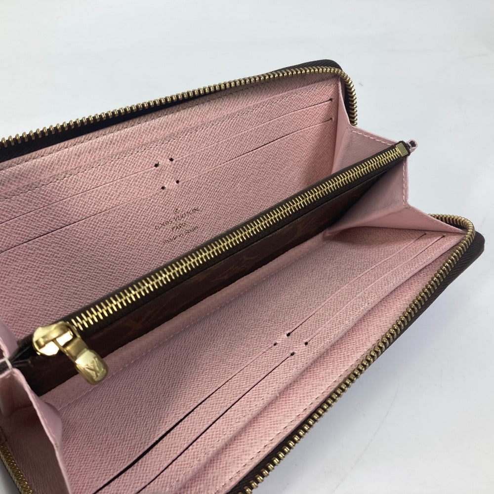 LOUIS VUITTON Long Wallet Purse M61298 Monogram canvas pink Monogram Portefeuille Clemence Women Used Authentic