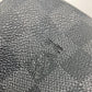 LOUIS VUITTON Pouch N47625 Damier Grafitto Canvas black Damier Grafitte C Cracking pouch mens Used Authentic