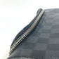 LOUIS VUITTON Pouch N47625 Damier Grafitto Canvas black Damier Grafitte C Cracking pouch mens Used Authentic