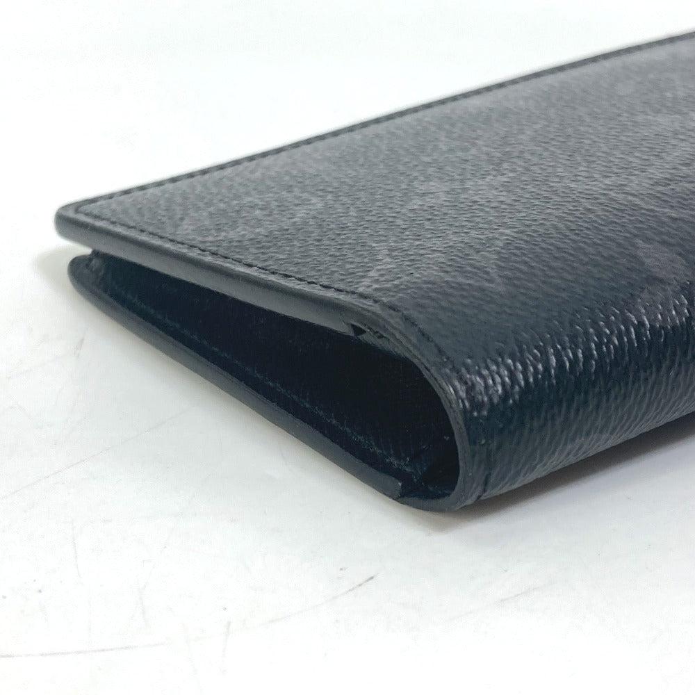 LOUIS VUITTON Long Wallet Purse M61697 Monogram Eclipse Canvas black Monogram Eclipse Portefeuille Blaza mens Used Authentic