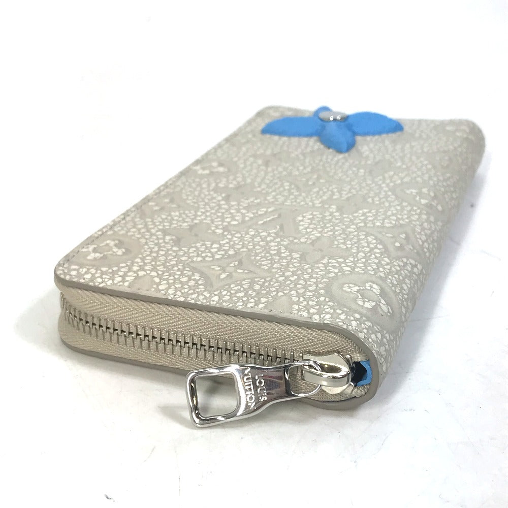 LOUIS VUITTON Long Wallet Purse M81573 Taurillon Clemence Leather white Taurillon Clemence Climbing Zippy Wallet Vertical mens Used Authentic
