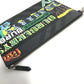 BURBERRY Clutch bag leather Multicolor Graffiti Check Women Used Authentic