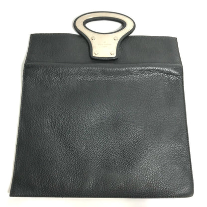 LOUIS VUITTON Clutch bag M48811 Taurillon Clemence Leather black Bag portfolio mens Used Authentic