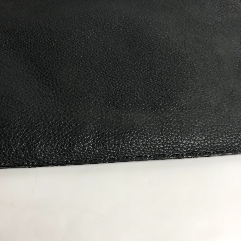 LOUIS VUITTON Clutch bag M48811 Taurillon Clemence Leather black Bag portfolio mens Used Authentic