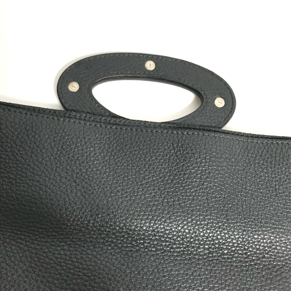 LOUIS VUITTON Clutch bag M48811 Taurillon Clemence Leather black Bag portfolio mens Used Authentic