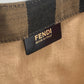 FENDI Tote Bag 8BH252 Leather / canvas Brown Shoulder Bag Shoulder Bag Pecan mens Used Authentic