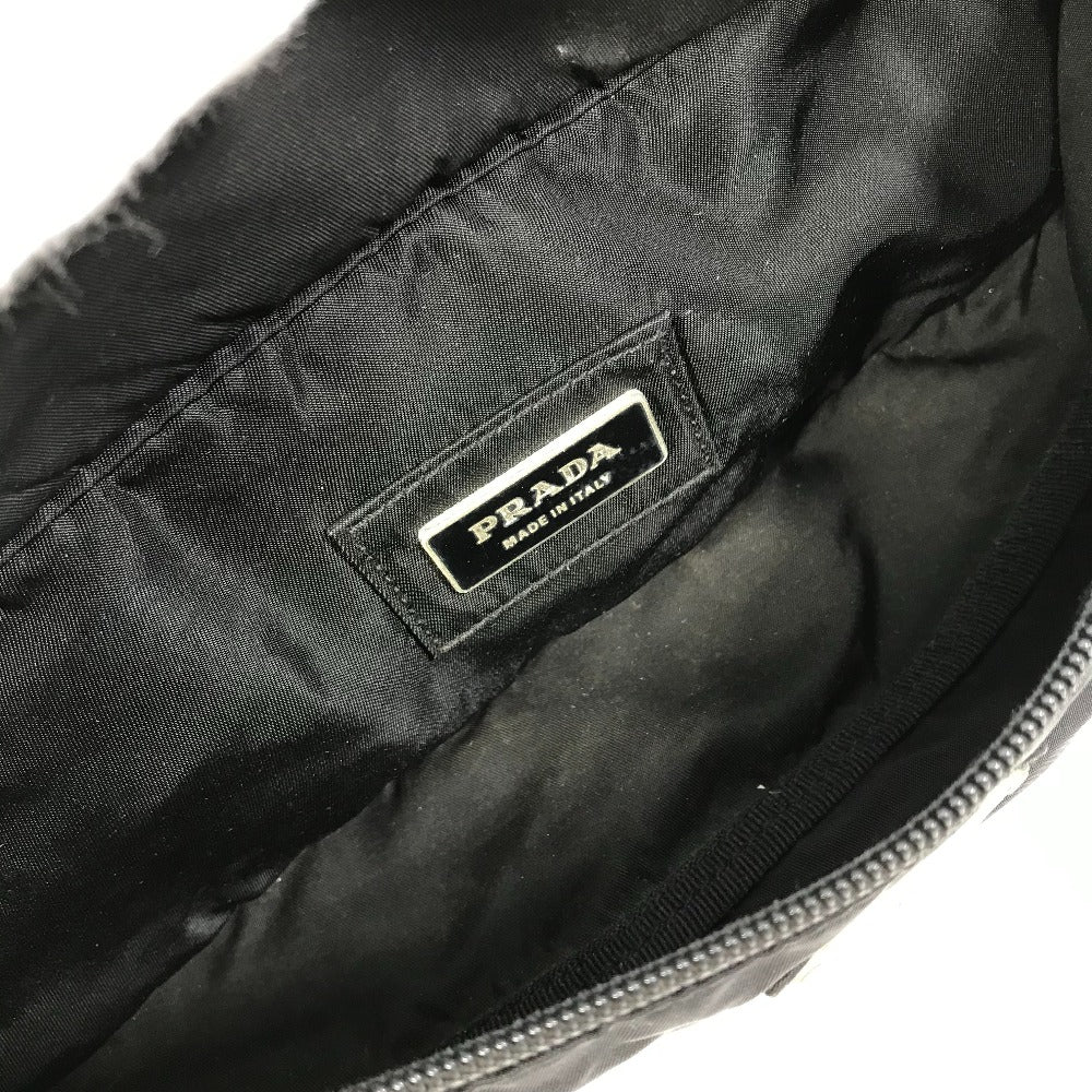 PRADA Sling bag Nylon black Triangle logo plate