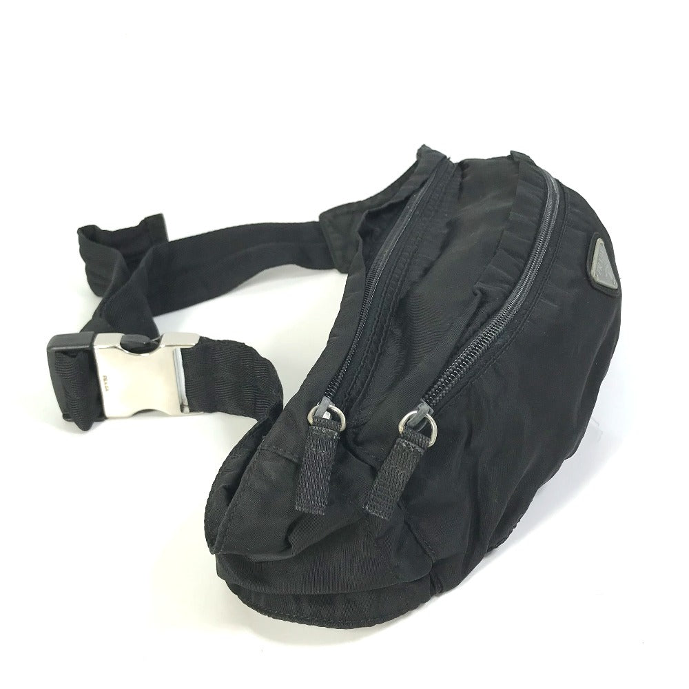 PRADA Sling bag Nylon black Triangle logo plate