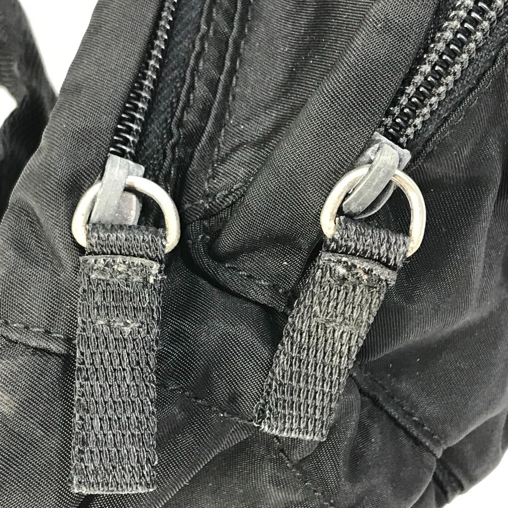PRADA Sling bag Nylon black Triangle logo plate