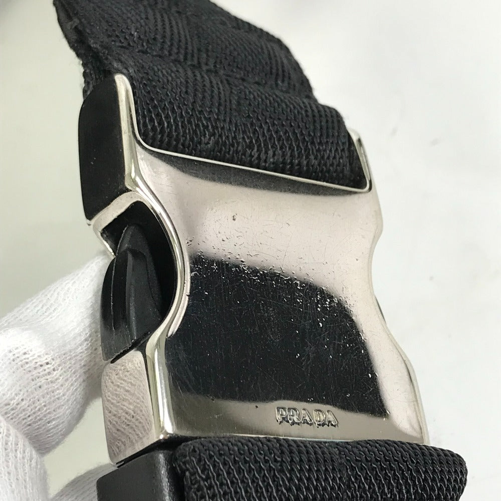 PRADA Sling bag Nylon black Triangle logo plate