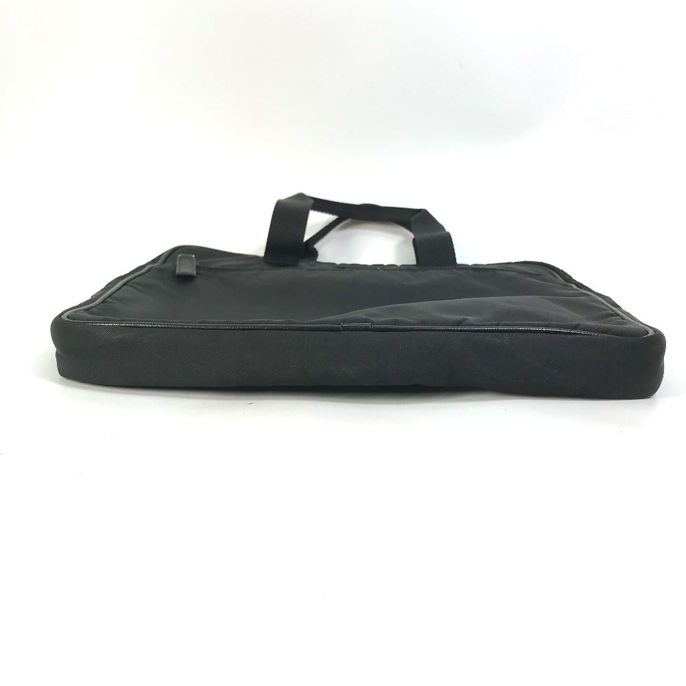 PRADA Business bag Nylon black Bag Triangle logo plate mens Used Authentic