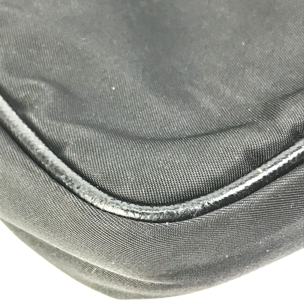 PRADA Business bag Nylon black Bag Triangle logo plate mens Used Authentic