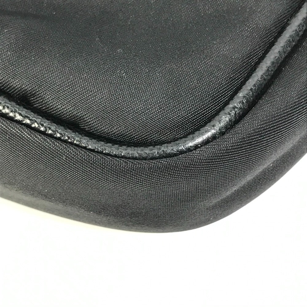 PRADA Business bag Nylon black Bag Triangle logo plate mens Used Authentic