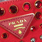 PRADA Tote Bag canvas Red Triangle logo plate Canapa GM Bijou