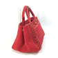 PRADA Tote Bag canvas Red Triangle logo plate Canapa GM Bijou
