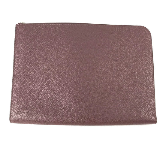 LOUIS VUITTON Clutch bag M53217 Taurillon Clemence Leather Brown Pochette Jules GM mens Used Authentic