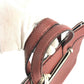 FENDI Business bag leather Brown Handbag Celeria mens Used Authentic