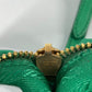 PRADA Clutch bag Nylon green Cosmetics Pouch logo Women Used Authentic