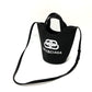 BALENCIAGA Handbag 619979 canvas black Wave XS