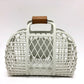 FENDI Handbag 8BH388 Rubber, Leather white Basket small