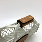 FENDI Handbag 8BH388 Rubber, Leather white Basket small